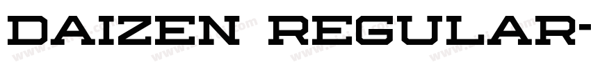 Daizen Regular字体转换